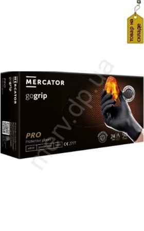 438 Рукавички нітрилові оглядові неприпудрені нестерильні MERCATOR gogrip